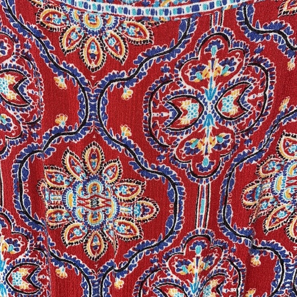 Pink Rose Maxi Red Dress Medium - Picture 3 of 3